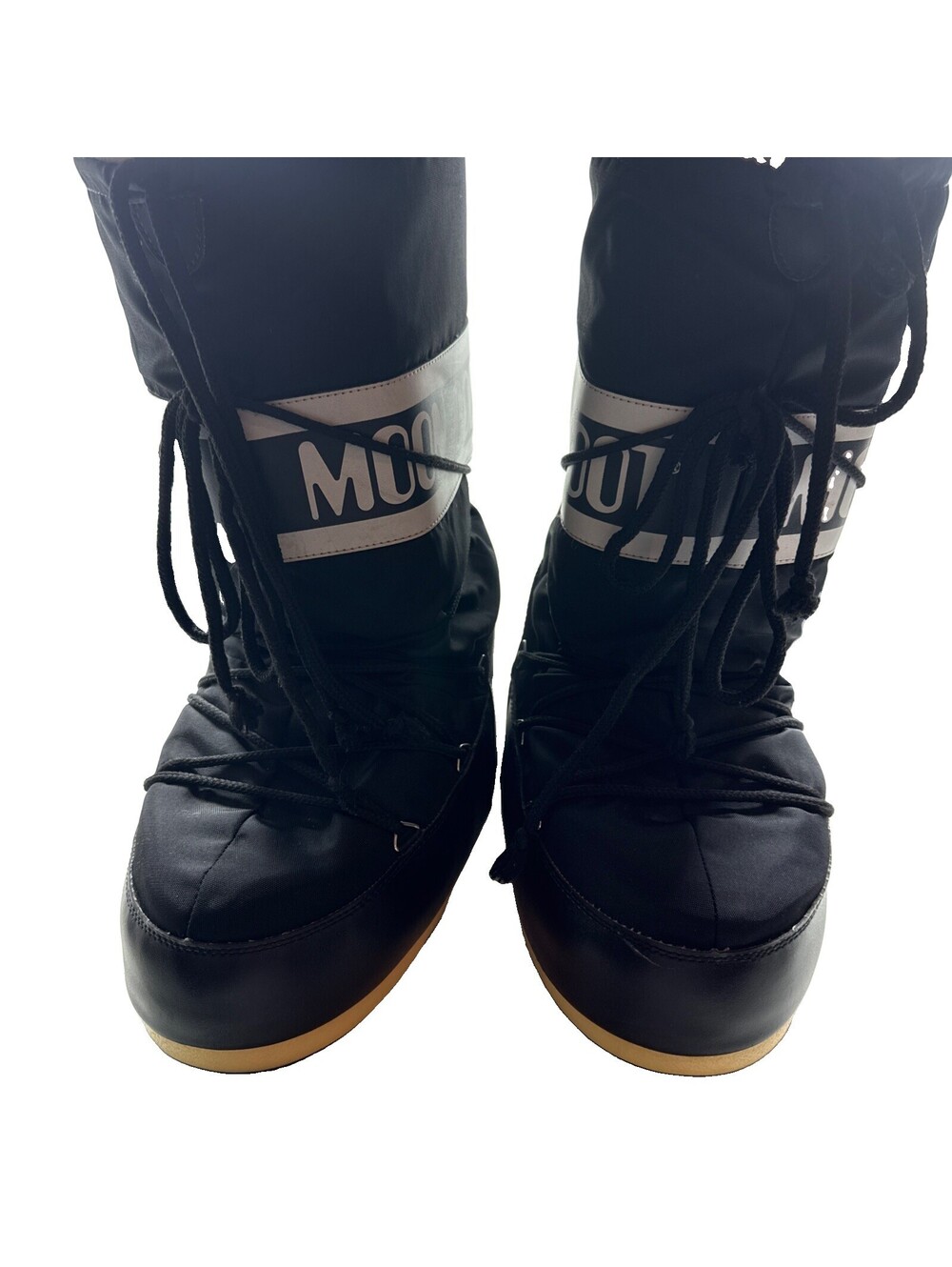 Moon Boot Women's Anti slip Snow Boots Black Sz-9/10.5 Pre Owned